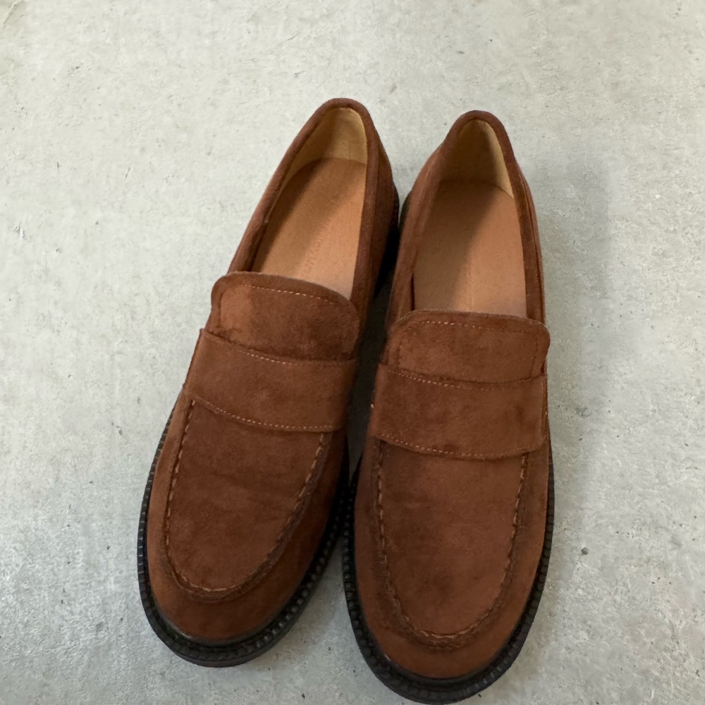 Brown Suede Loafers
